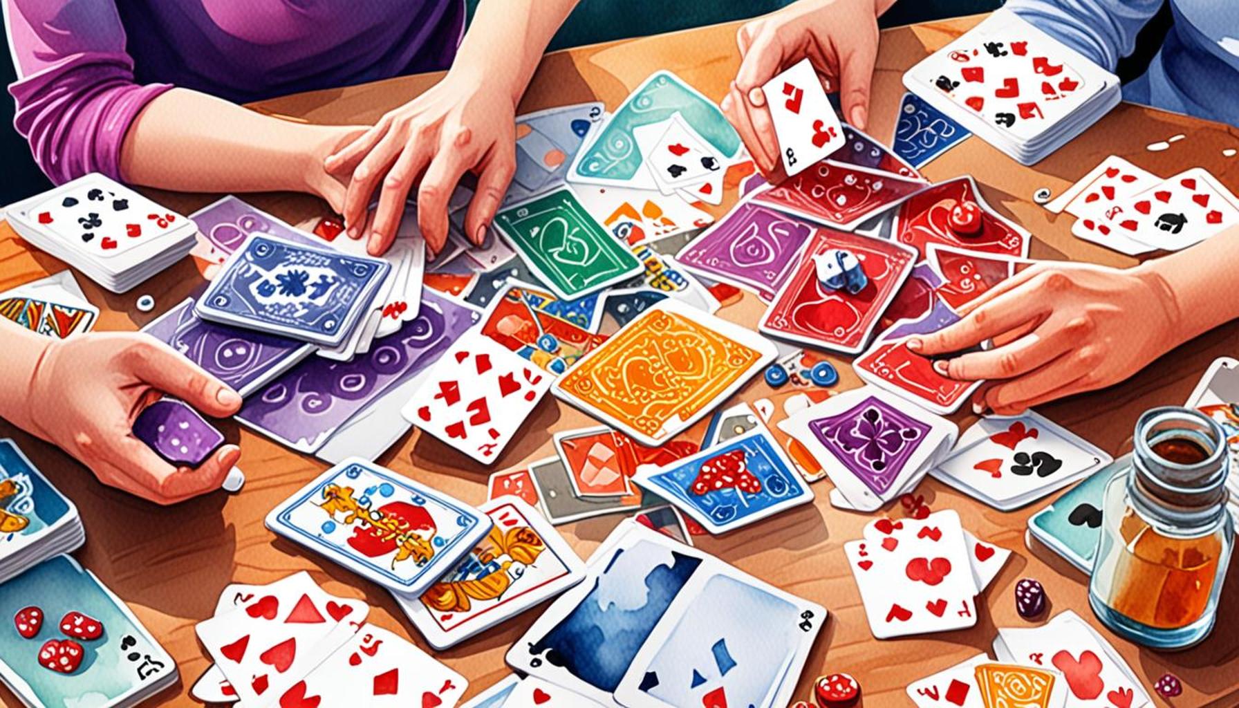 Development of Strategies in Card Games: How Randomness Influences Decision Making
