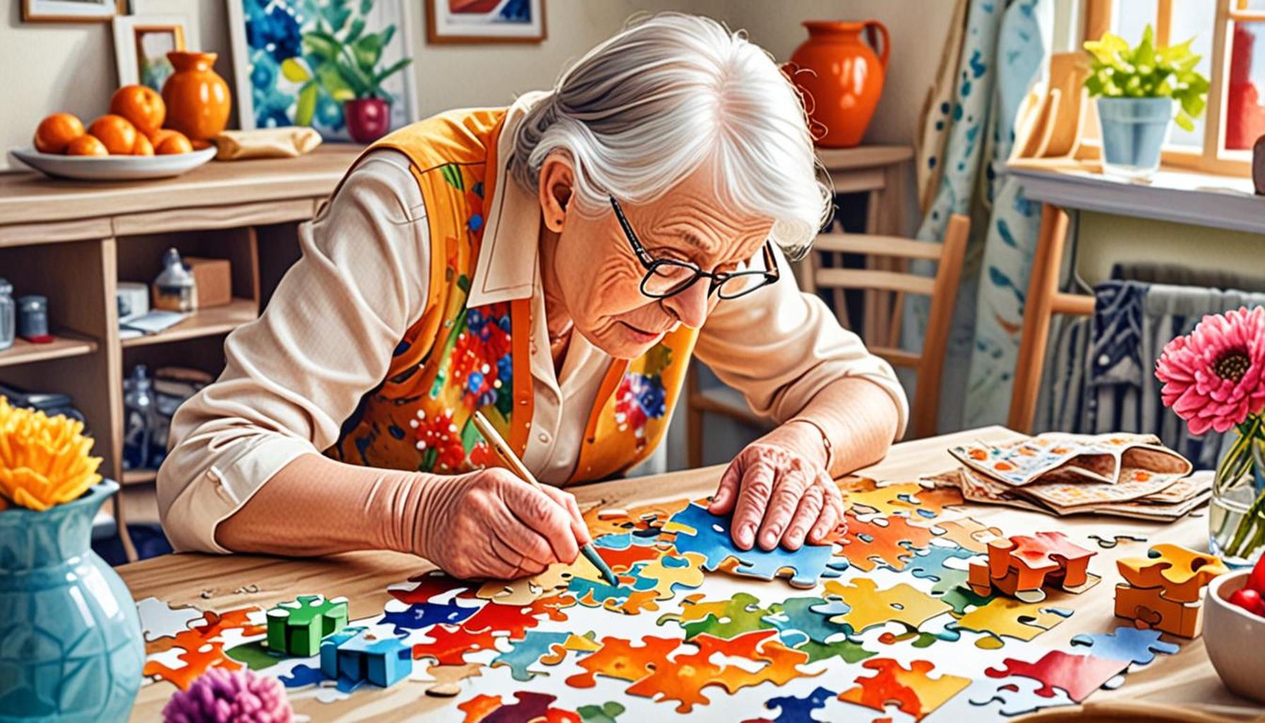 Exploring the Cognitive Benefits of Puzzles in the Elderly
